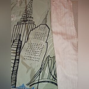 shower curtain and liner, new York city